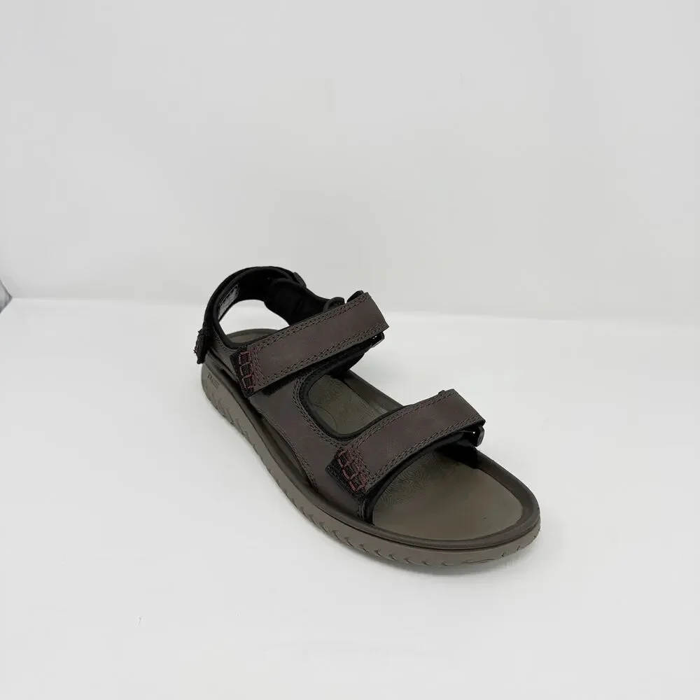 Clarks Wesley Bay Men’s Brown Sport Sandals Hook & Loop Size 12M